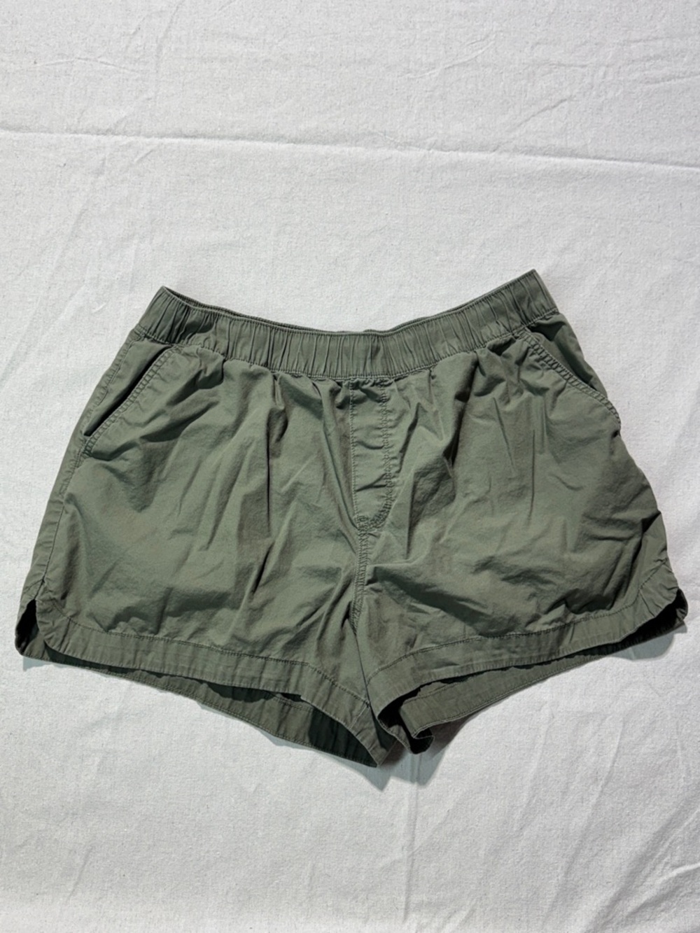 a.n.a Olive Green Athletic Pull-On Shorts